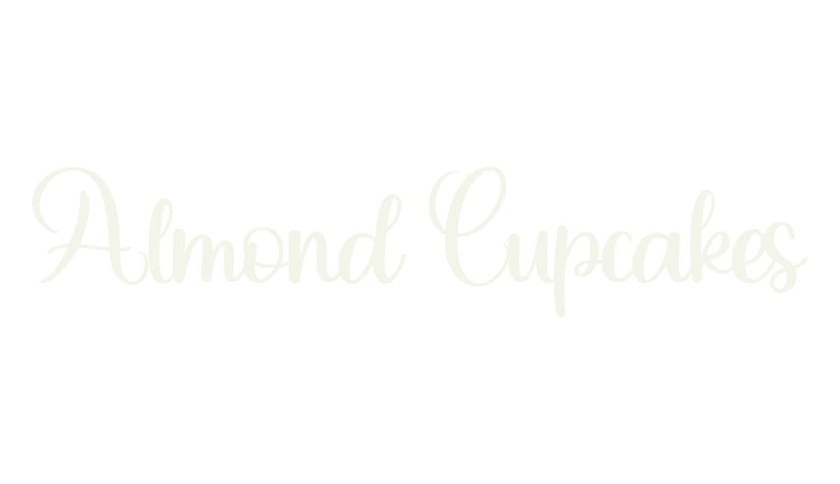 Almond Cupcakes, script font preview
