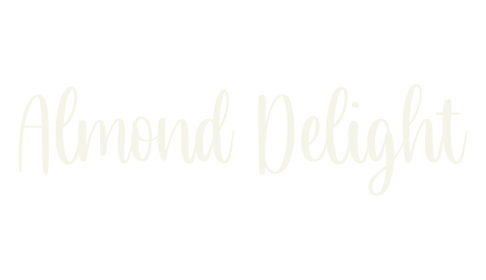 Almond Delight, fashion sign font preview
