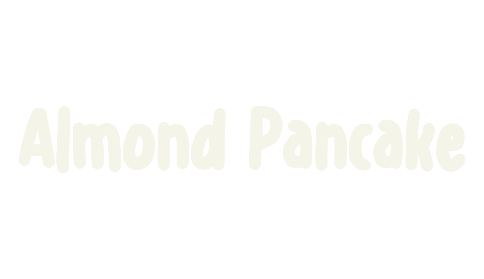 Almond Pancake, cute font preview