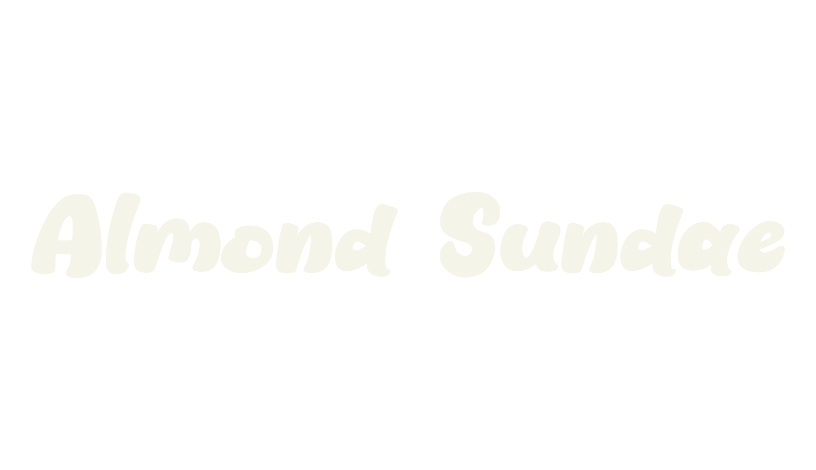 Almond Sundae, display font preview