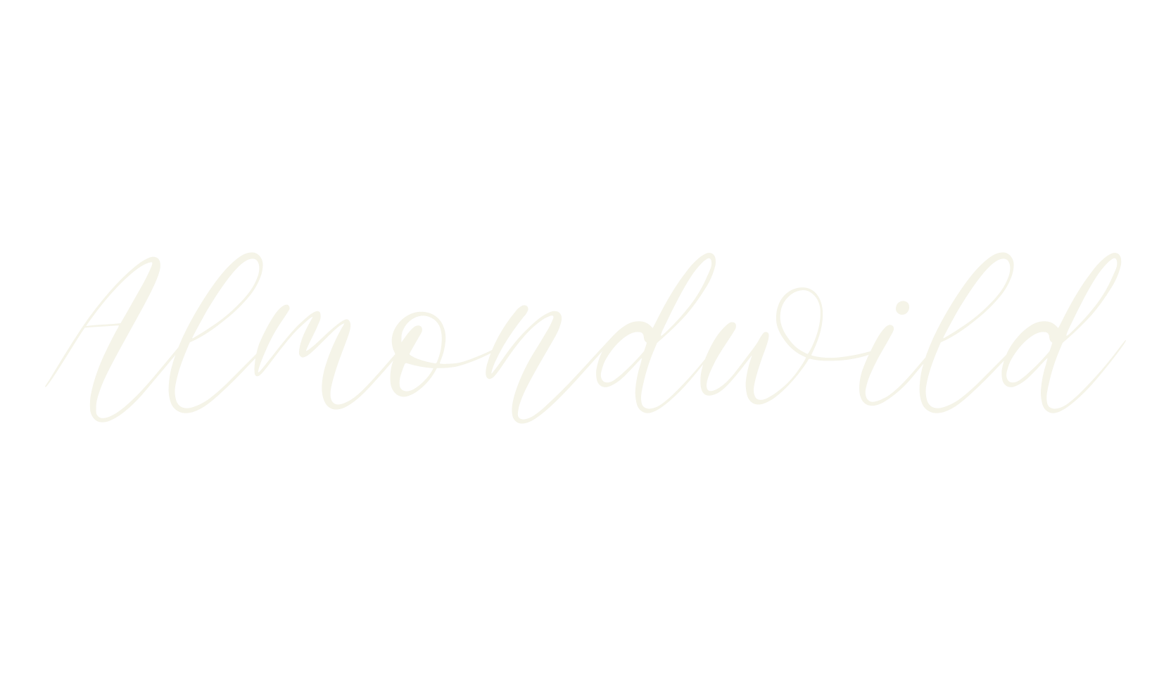 Almondwild, cursive font preview