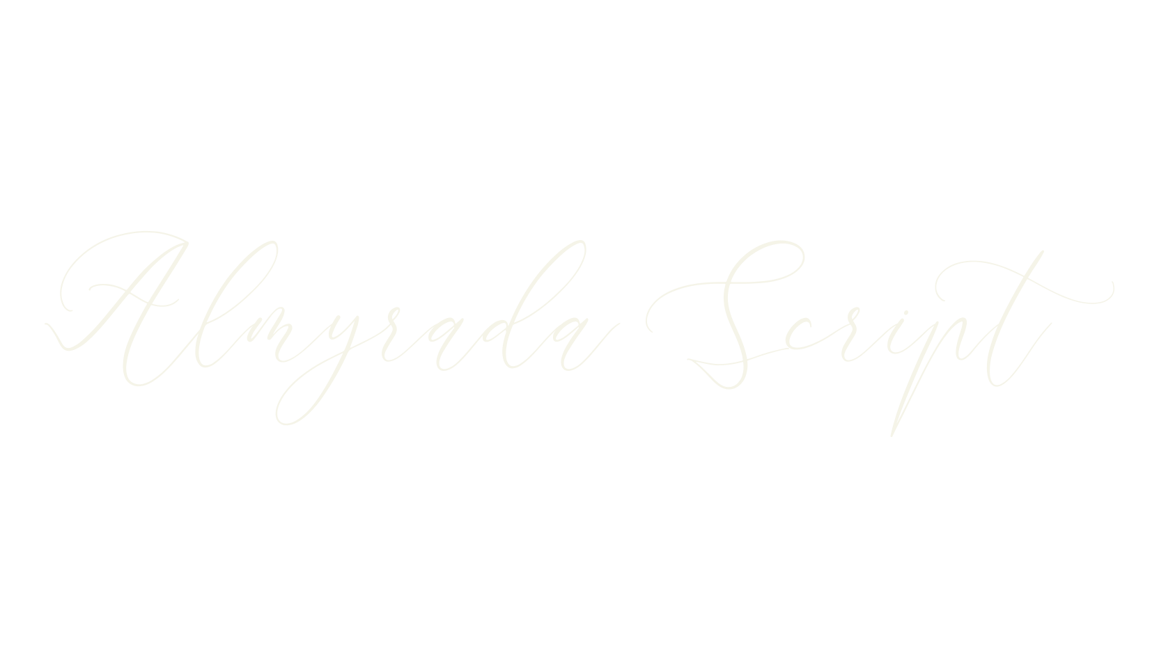 Almyrada Script, script font preview