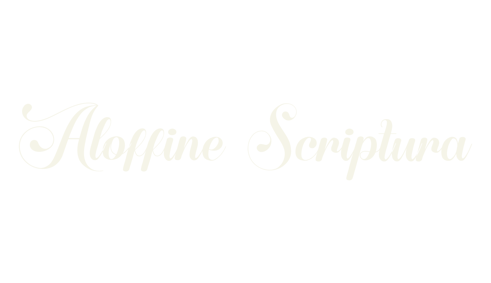 Aloffine Scriptura, calligraphy font preview