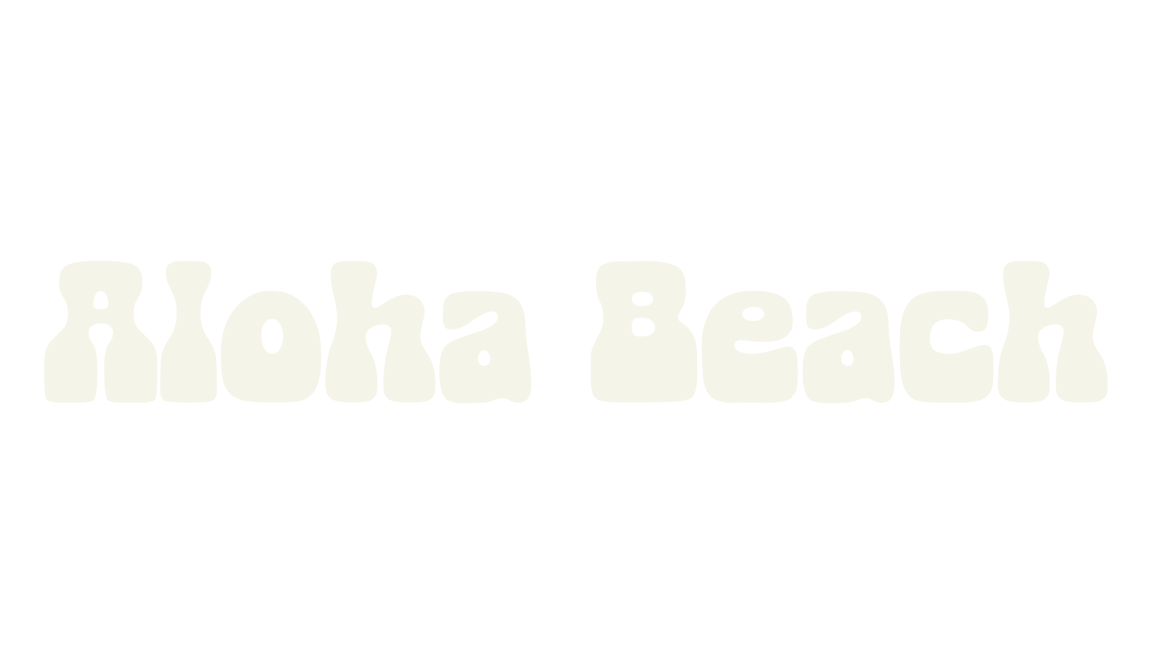 Aloha Beach, 70s font preview
