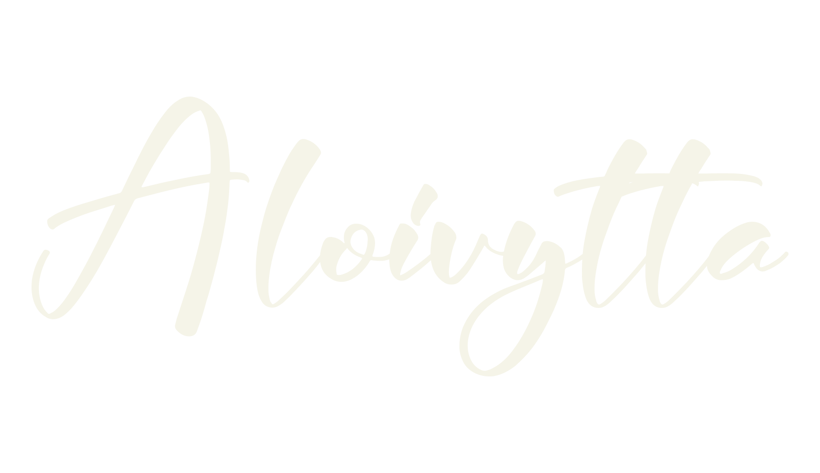 Aloivytta, script font preview