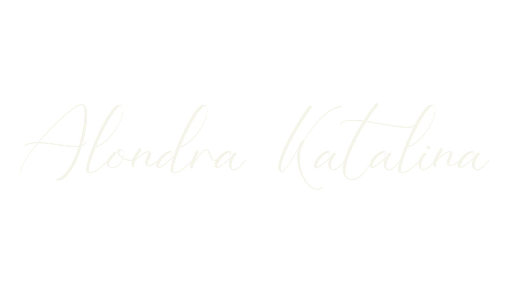 Alondra Katalina, calligraphy font preview