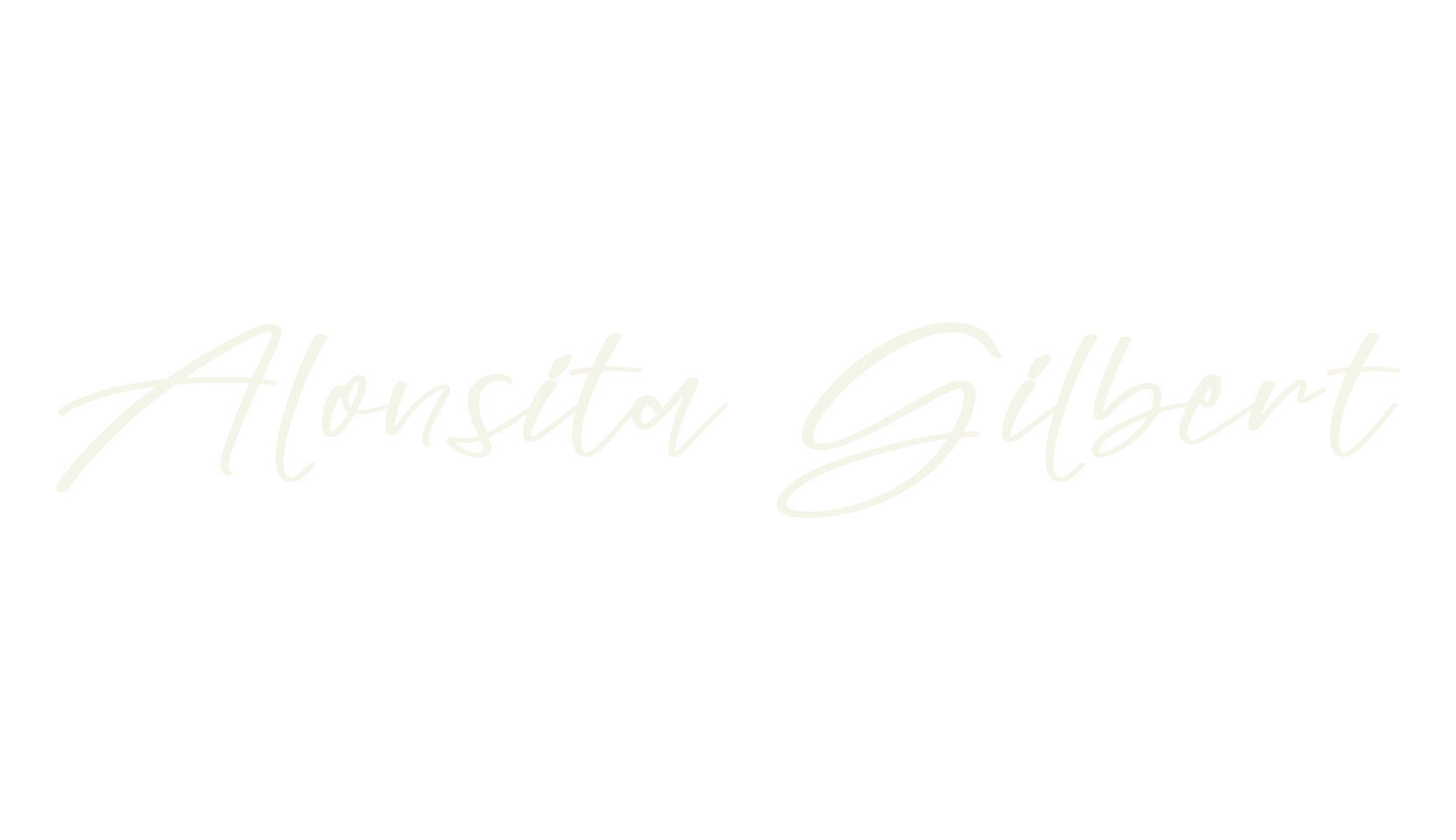 Alonsita Gilbert, script font preview