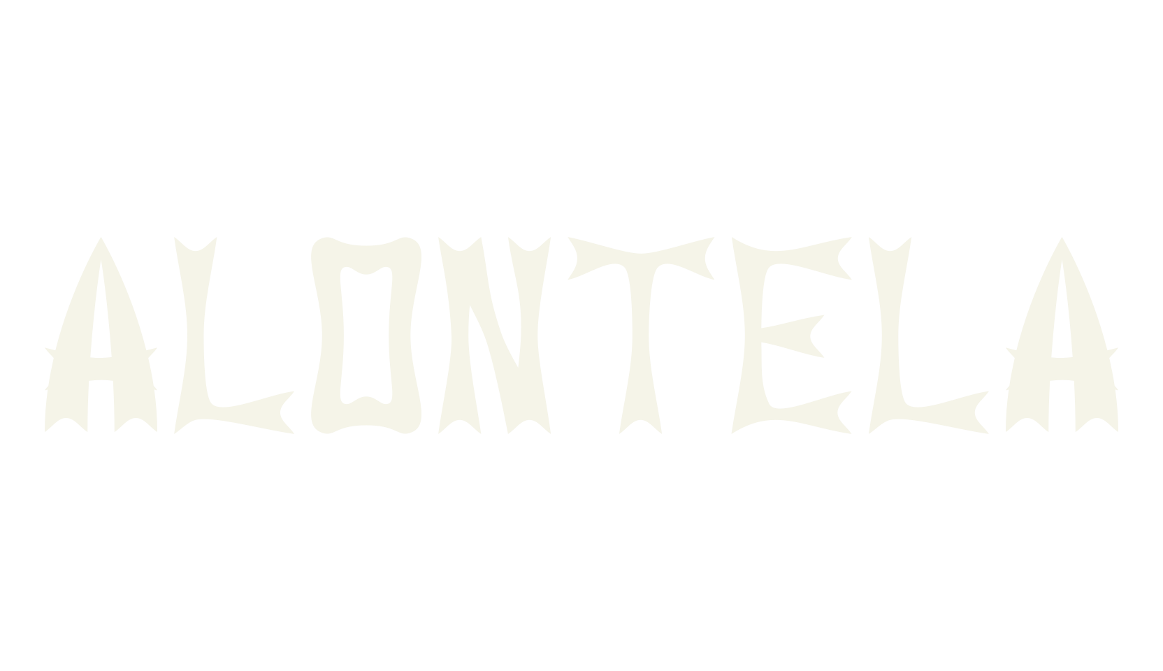 Alontela, fancy font preview