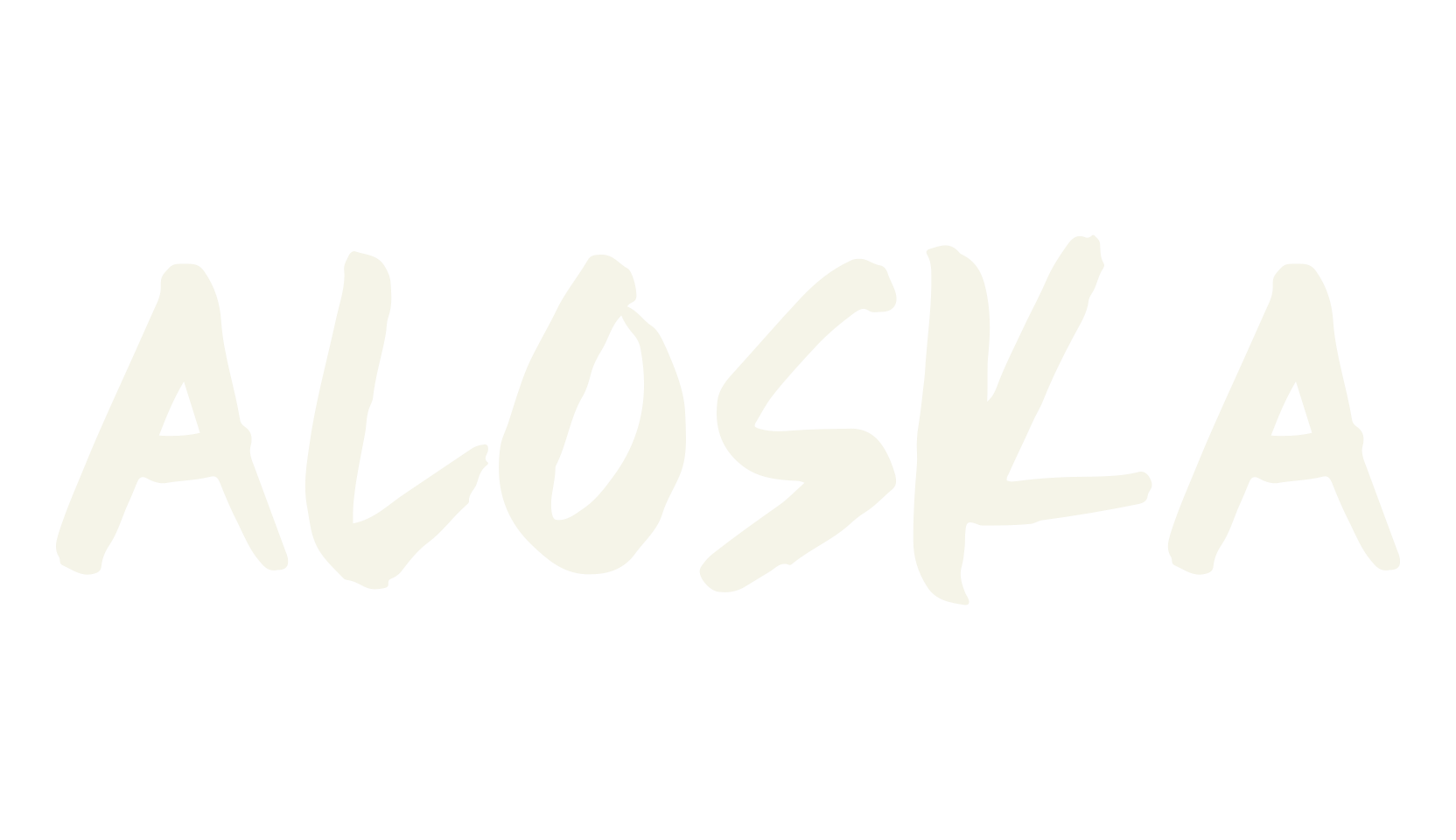 ALOSKA, handwriting font preview