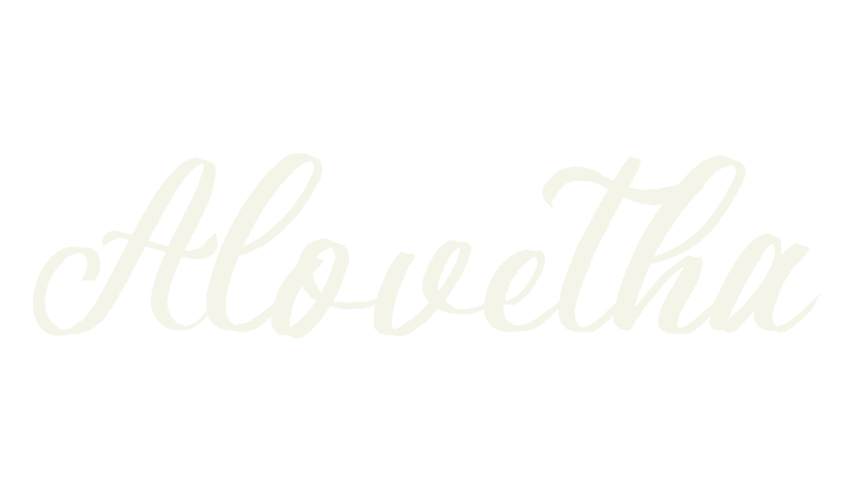 Alovetha, script font preview