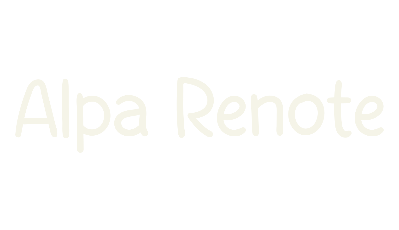 Alpa Renote, cool font preview
