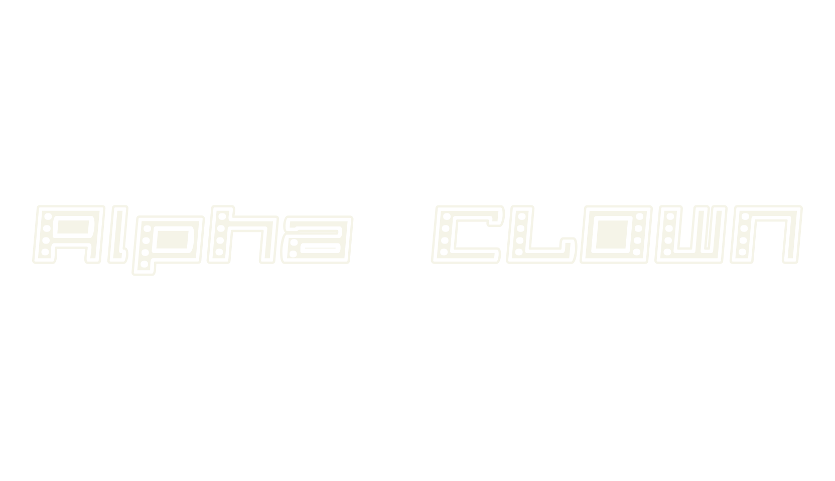 Alpha CLOWN, display market font preview