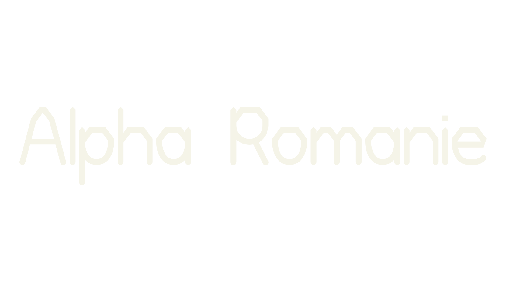 Alpha Romanie, display market font preview