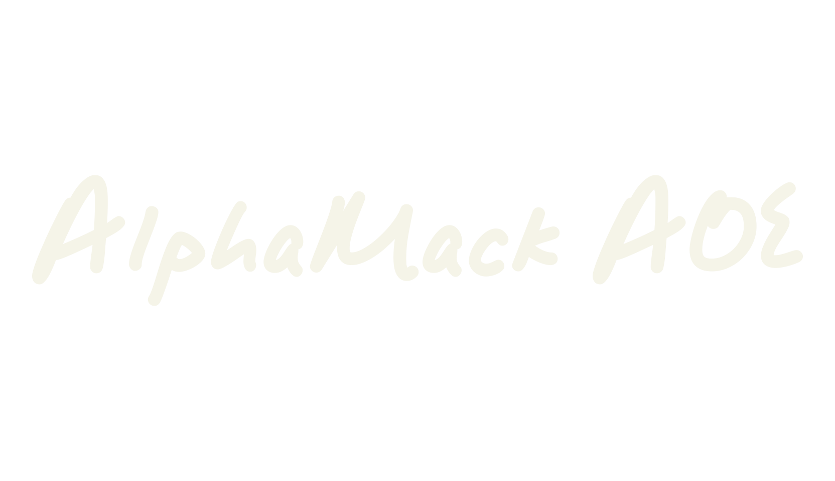 AlphaMack AOE, handwritten font preview