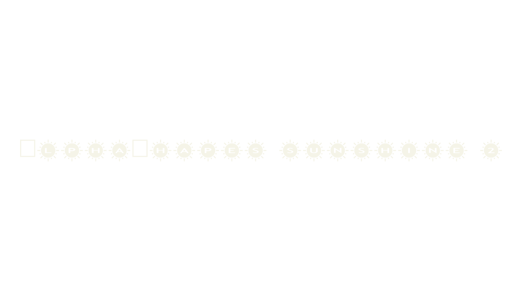 AlphaShapes sunshine 2, display font preview