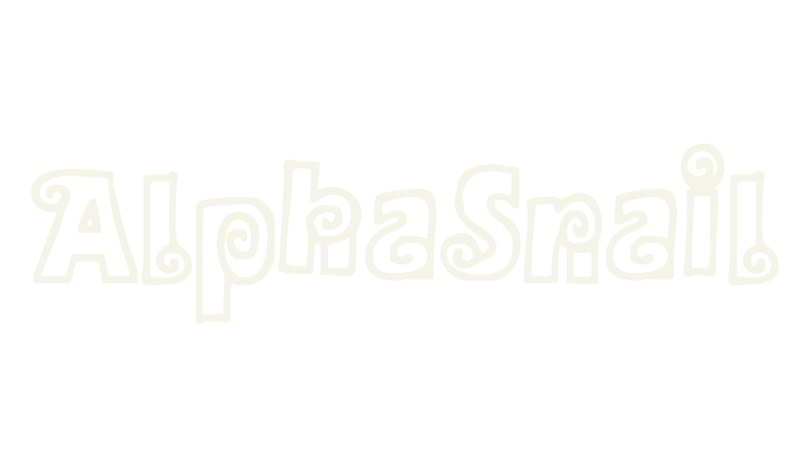 AlphaSnail, snails font preview