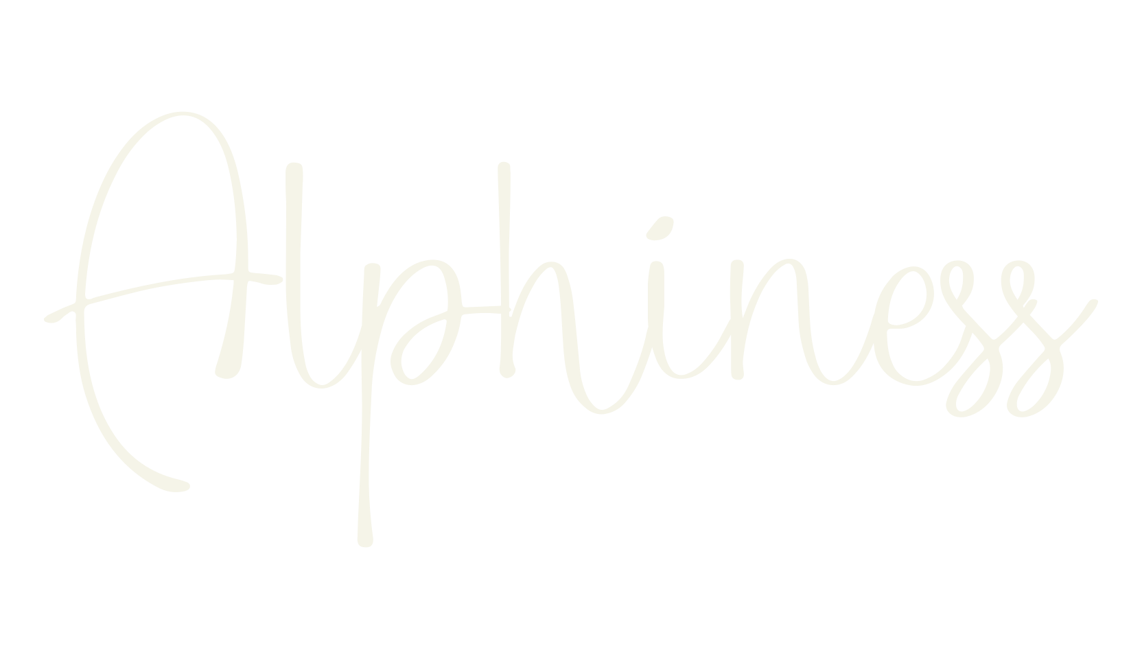 Alphiness, fancy font preview
