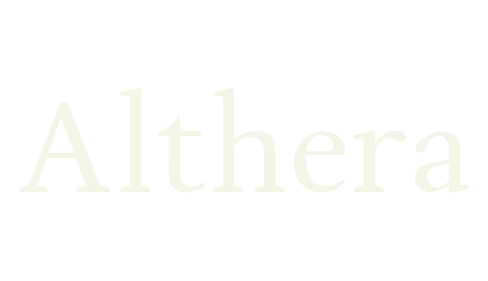 Althera, serif font preview