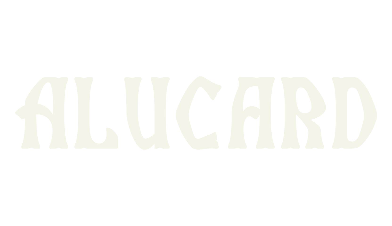 Alucard, modern font preview