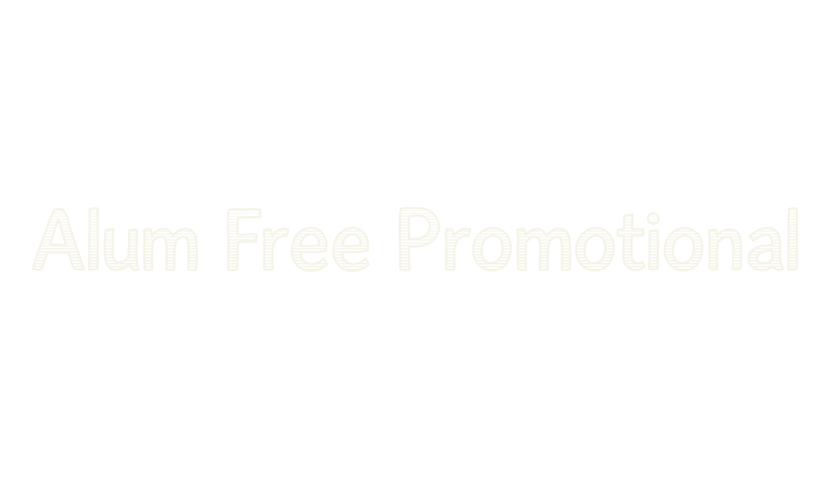 Alum Free Promotional, display market font preview