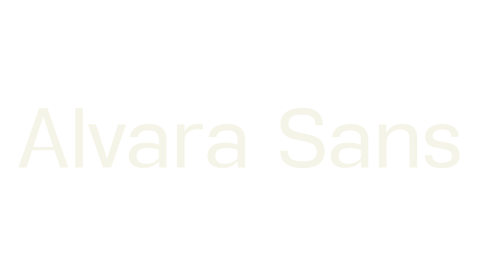 Alvara Sans, number font preview