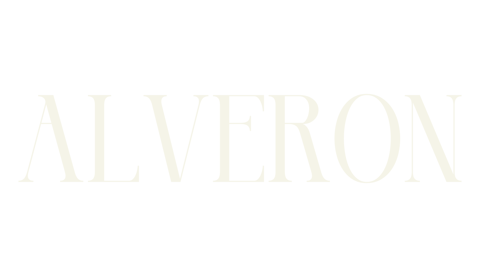 ALVERON, modern font preview