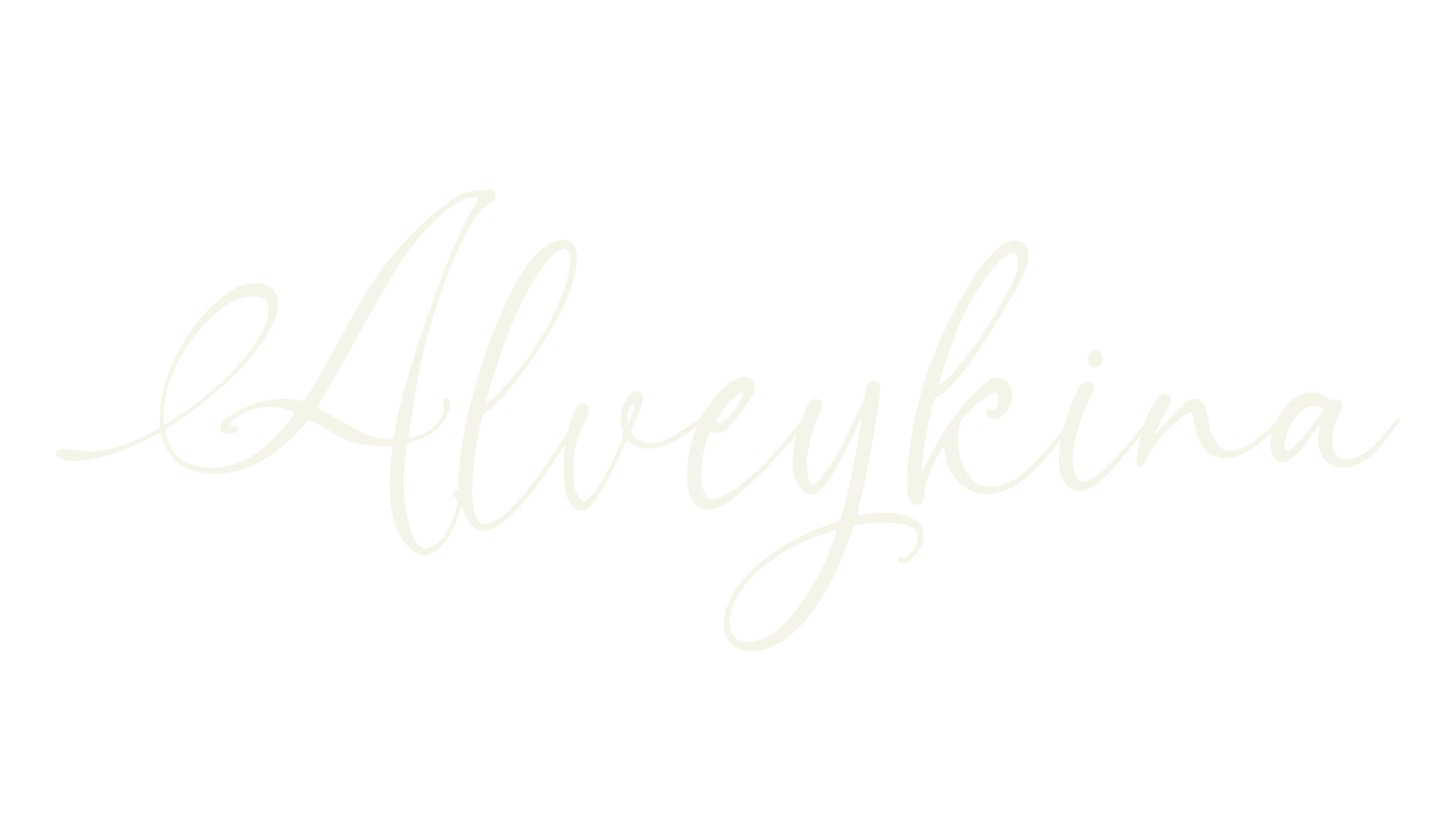 Alveykina, cursive font preview