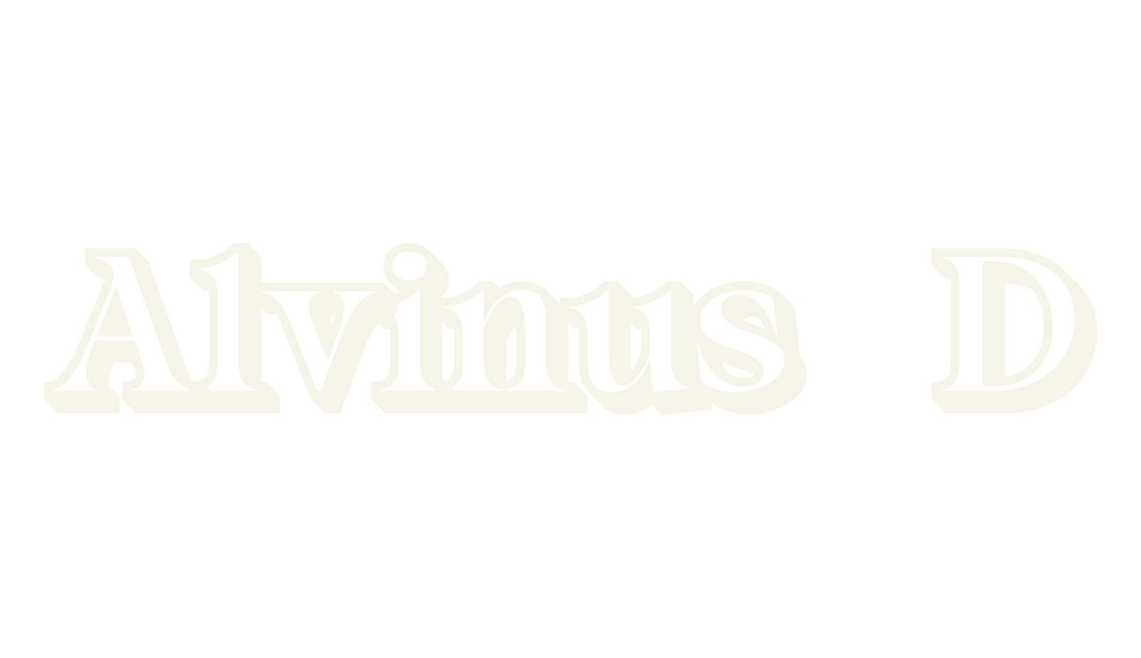 Alvinus 3D, 3d font preview