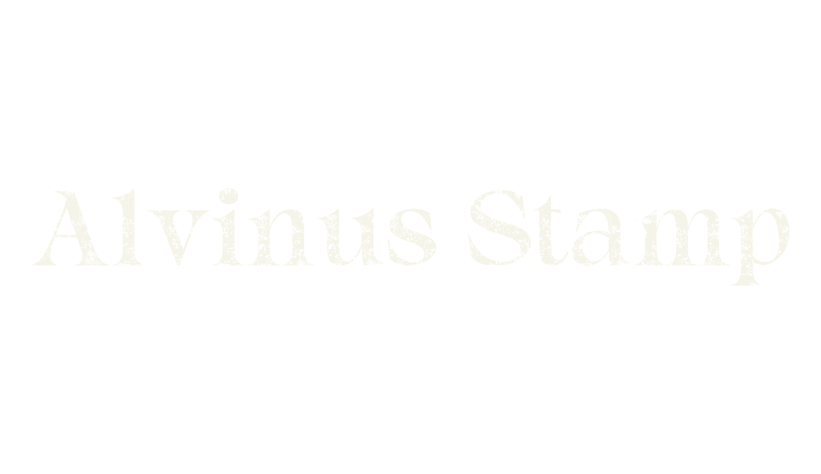 Alvinus Stamp, vintage font preview