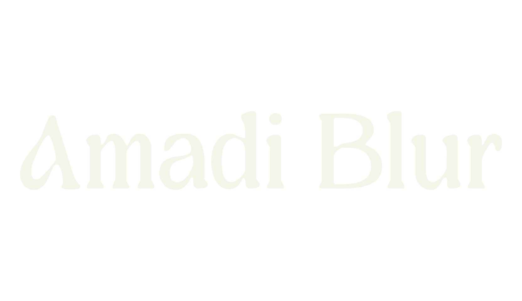 Amadi Blur, artistic font preview