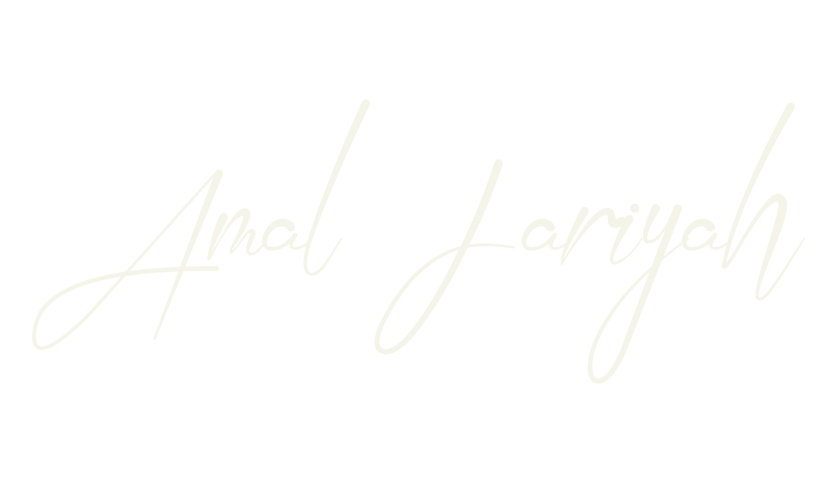 Amal Jariyah, signature font preview