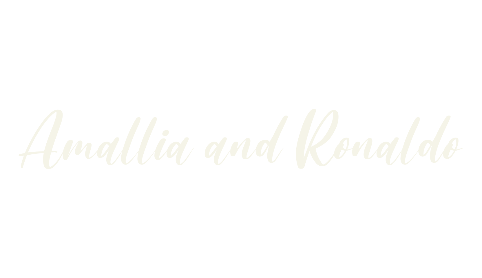 Amallia and Ronaldo, script font preview