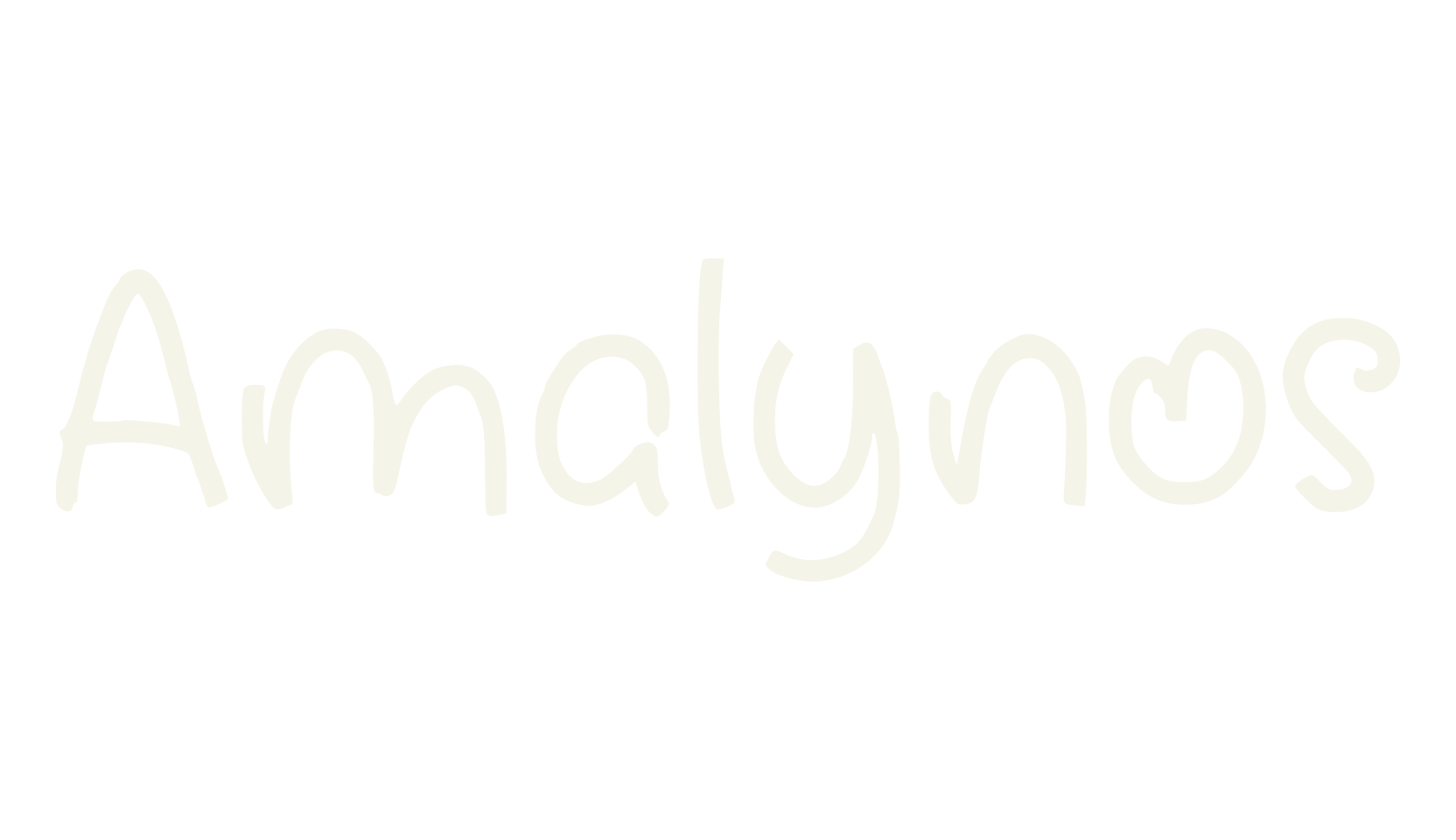 Amalynos, cursive font preview