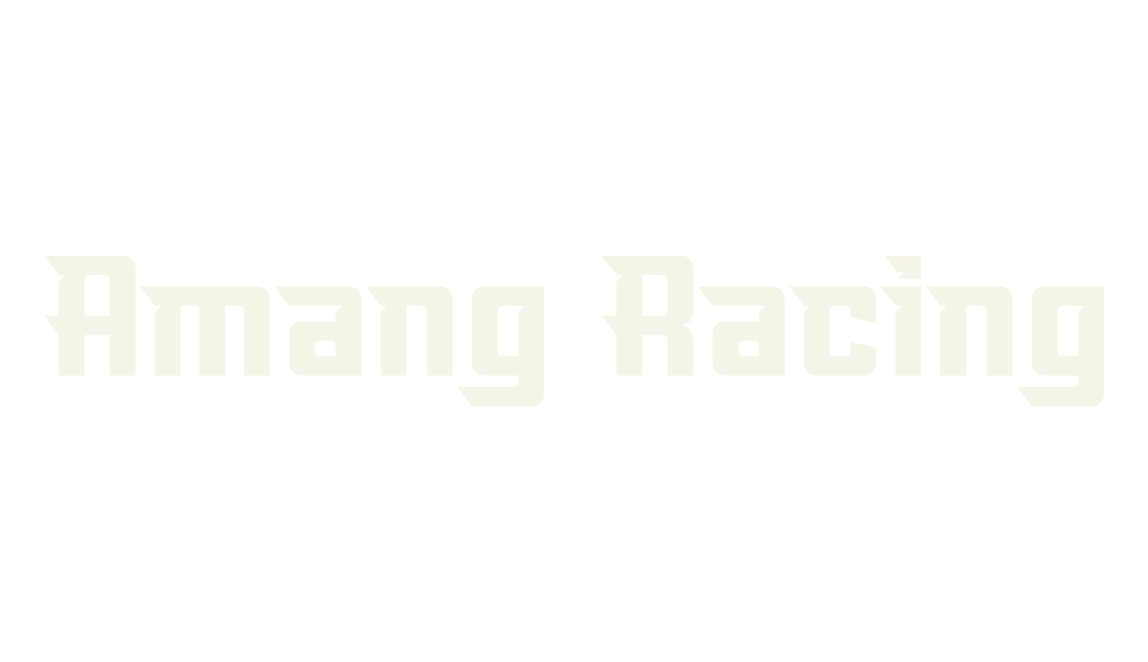 Amang Racing, racing font preview