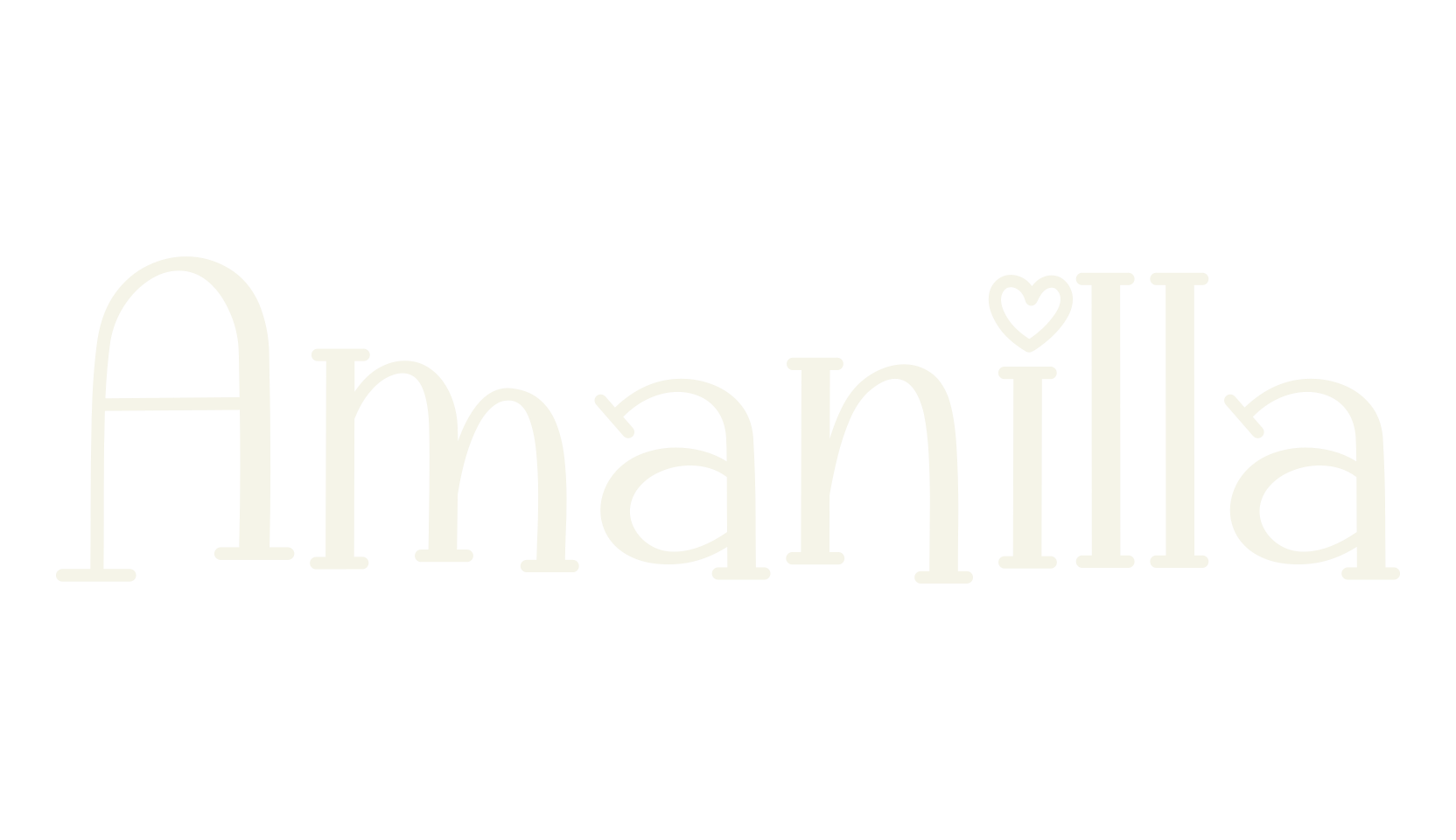 Amanilla, cute font preview