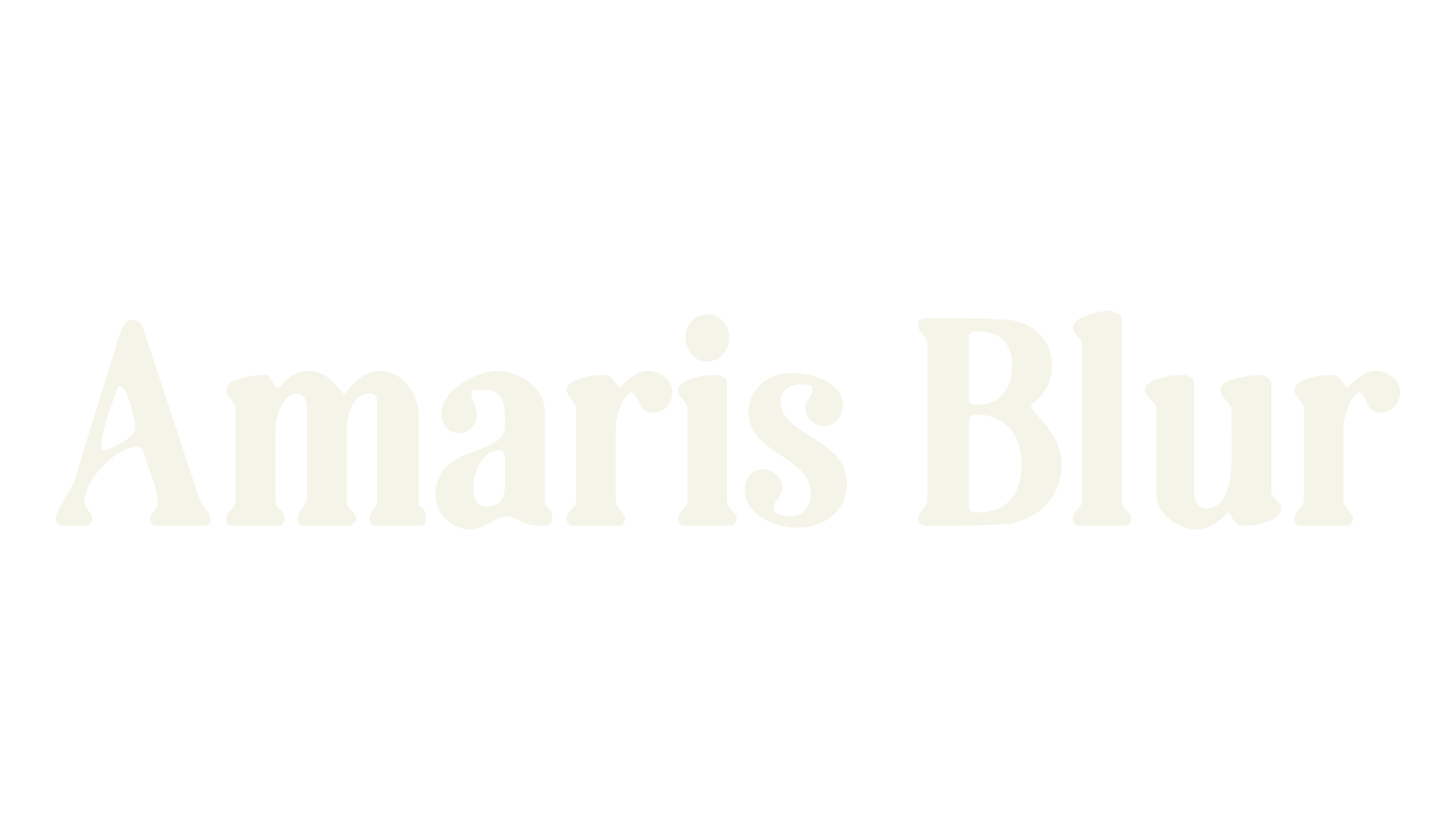 Amaris Blur, artistic font preview