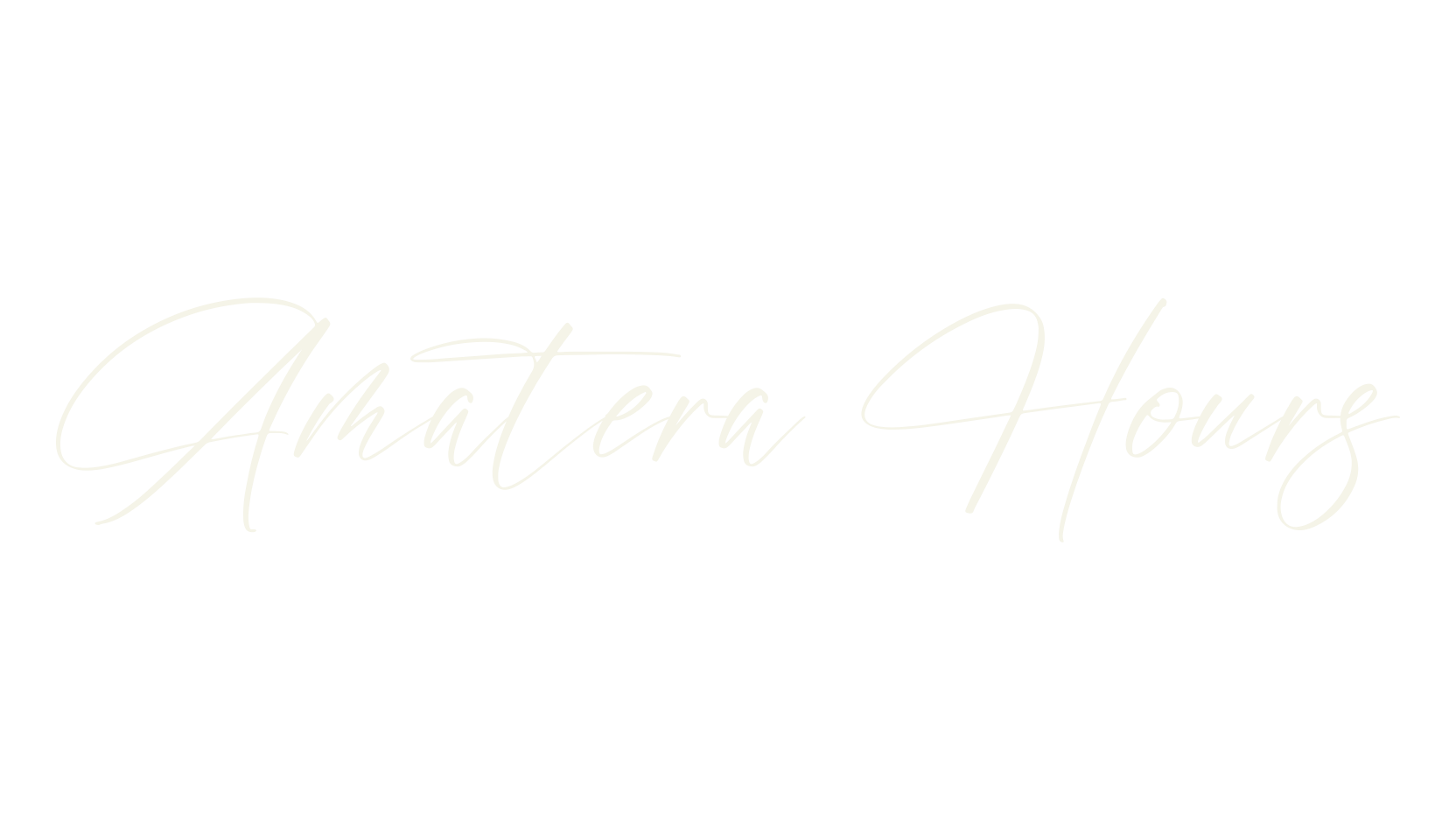 Amatera Hours, script font preview