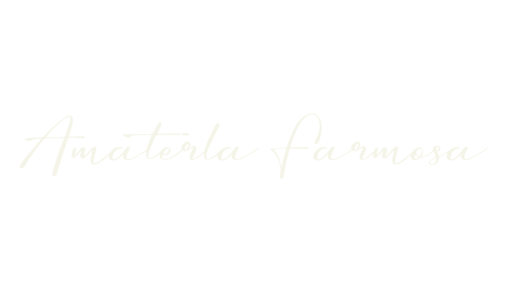 Amaterla Farmosa, cursive font preview