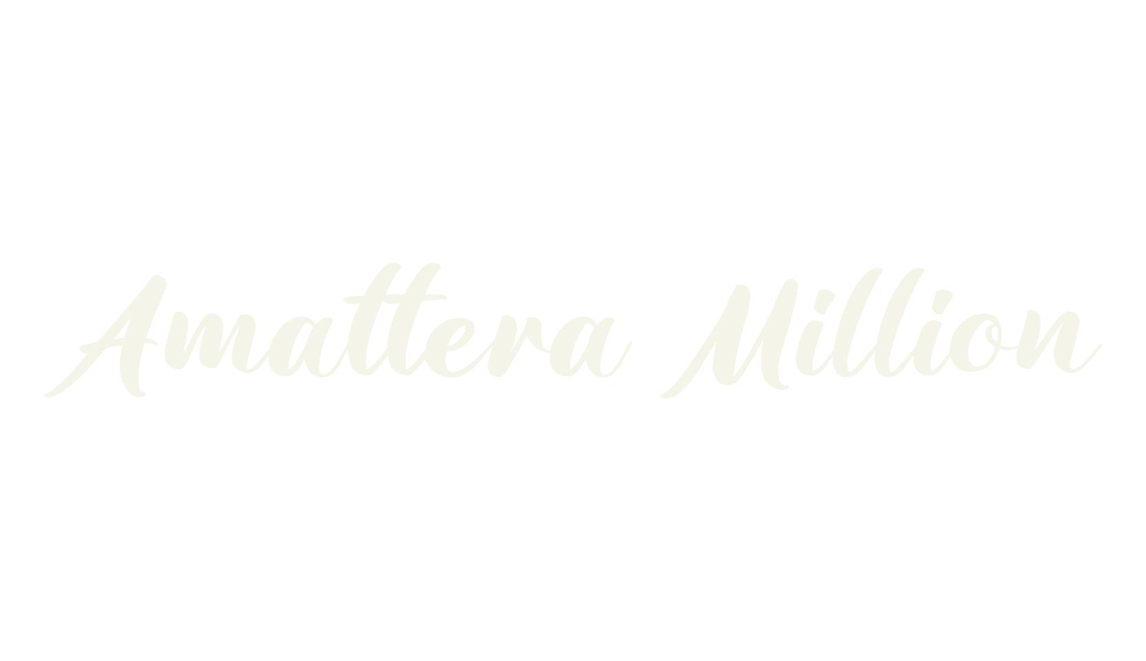 Amattera Million, modern calligraphy font preview