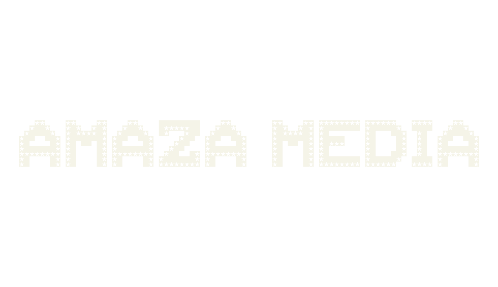 AMAZA MEDIA, display font preview