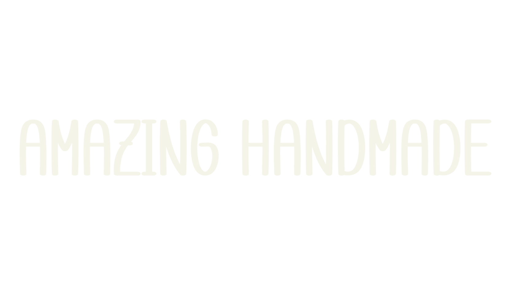 Amazing Handmade, script font preview