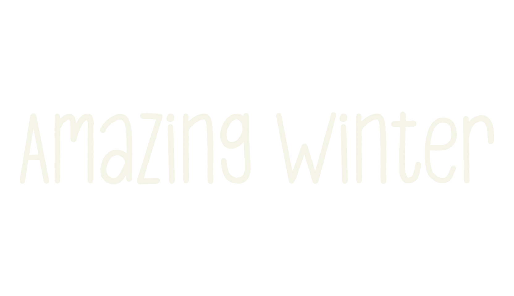 Amazing Winter, antique font preview
