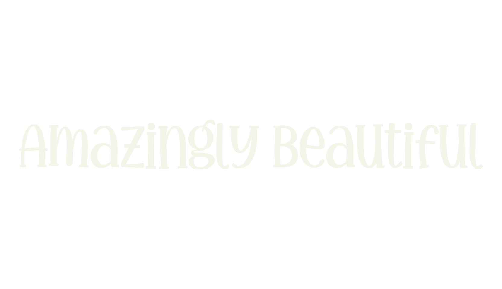 Amazingly Beautiful, handwritten font preview