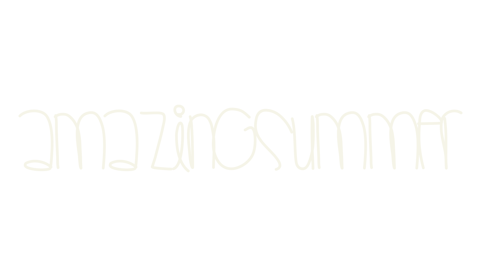 AmazingSummer, handwritten font preview