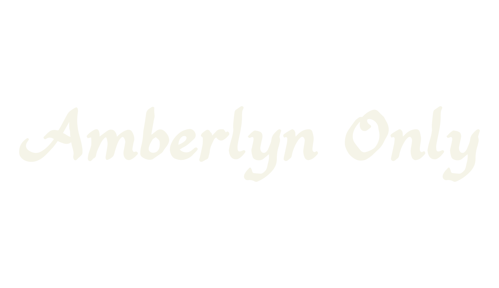 Amberlyn Only, calligraphy font preview