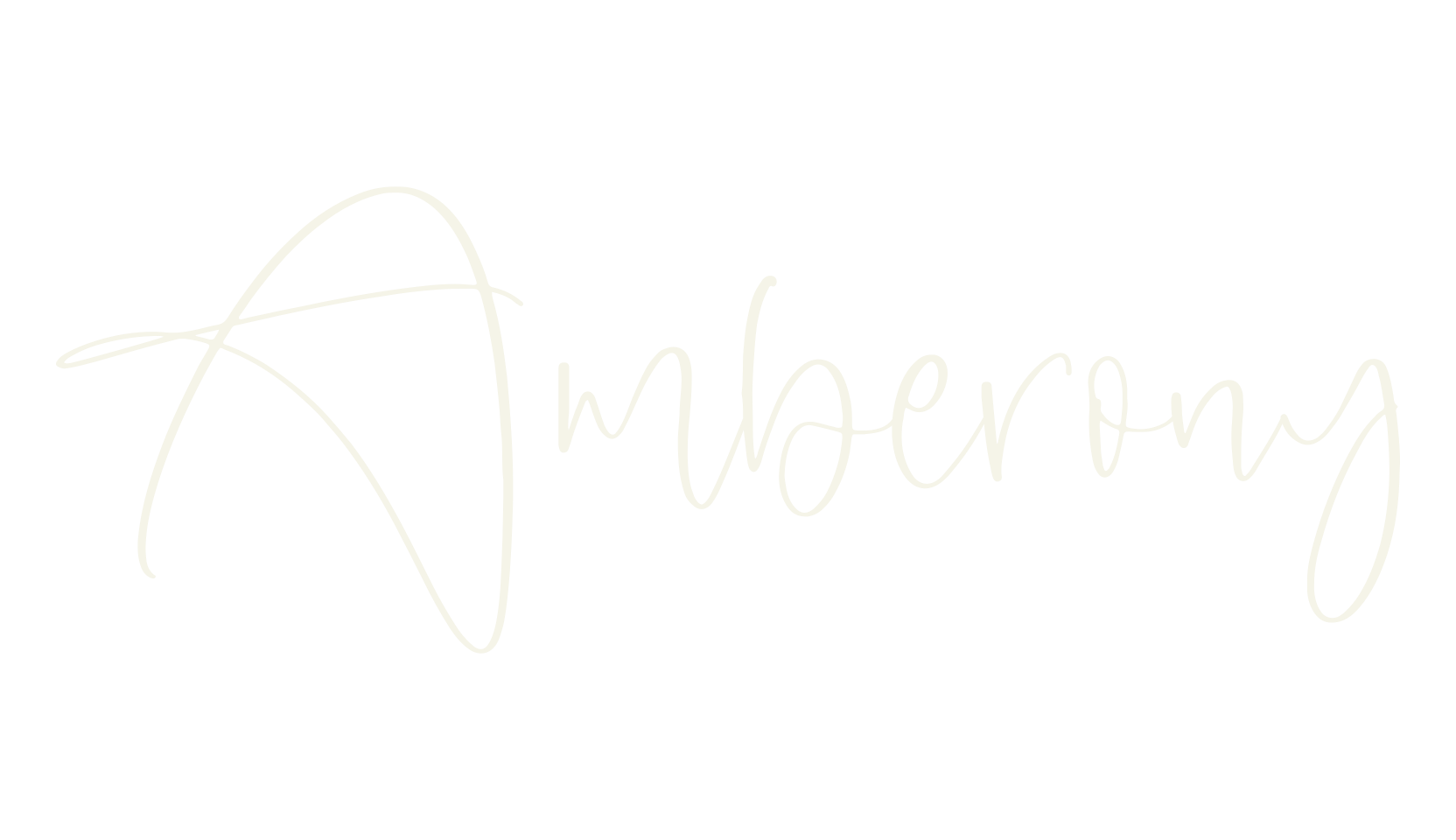 Amberony, script font preview