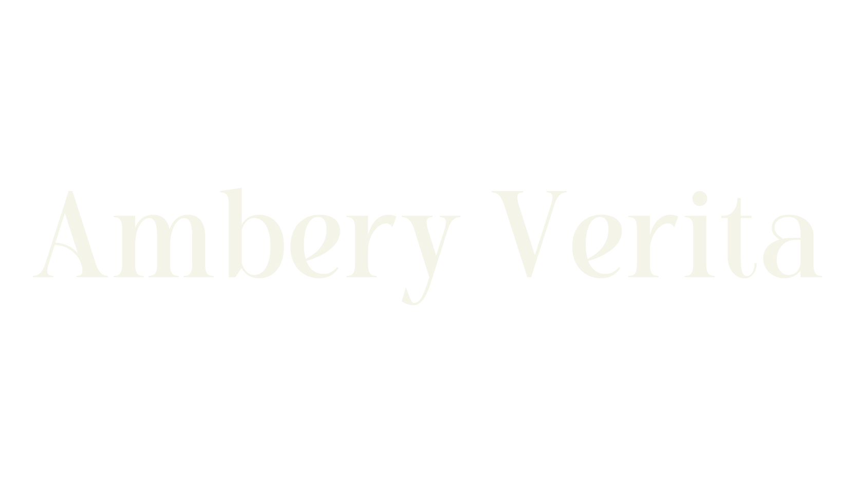 Ambery Verita, modern font preview