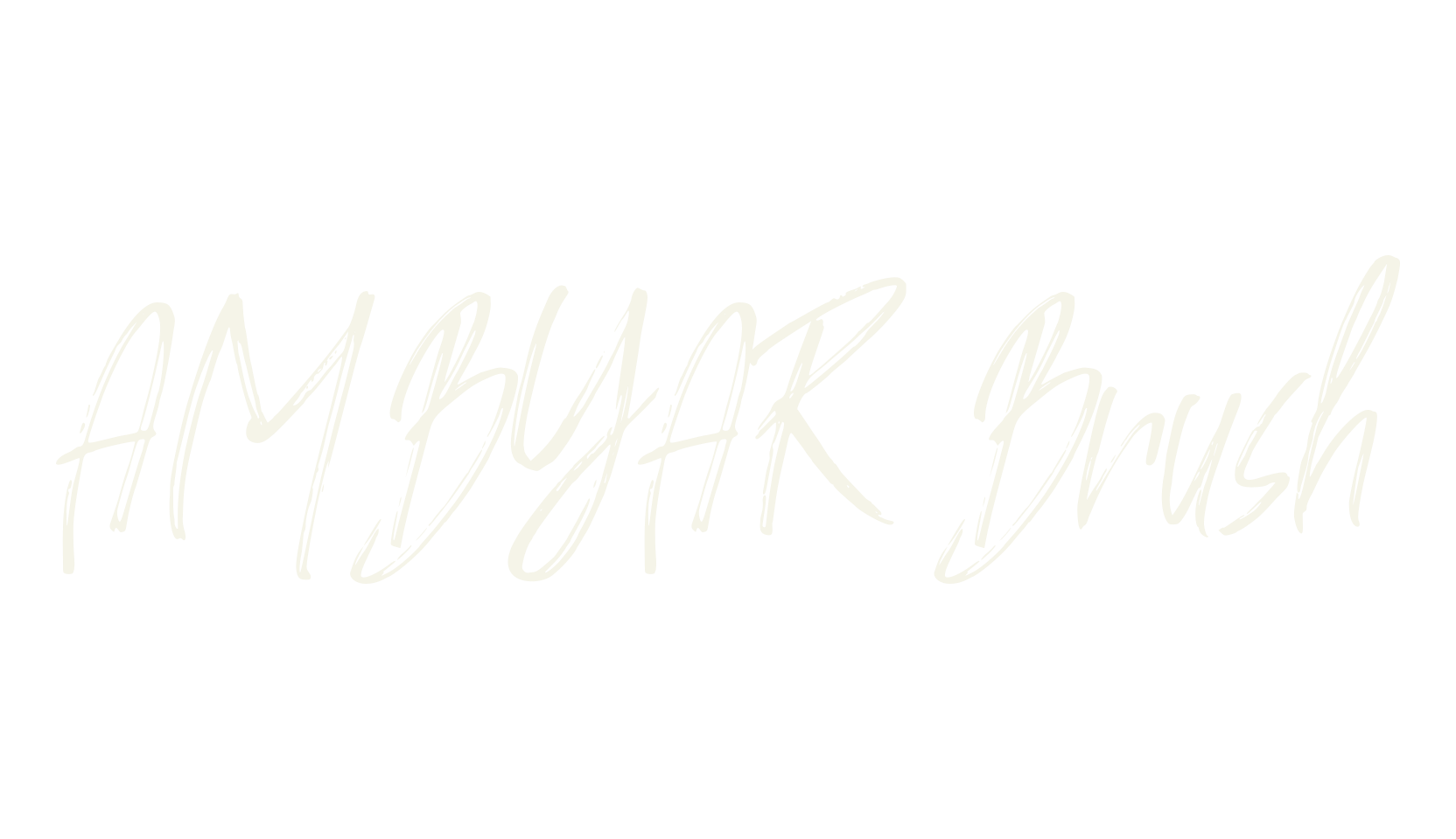 AMBYAR Brush, brush font preview