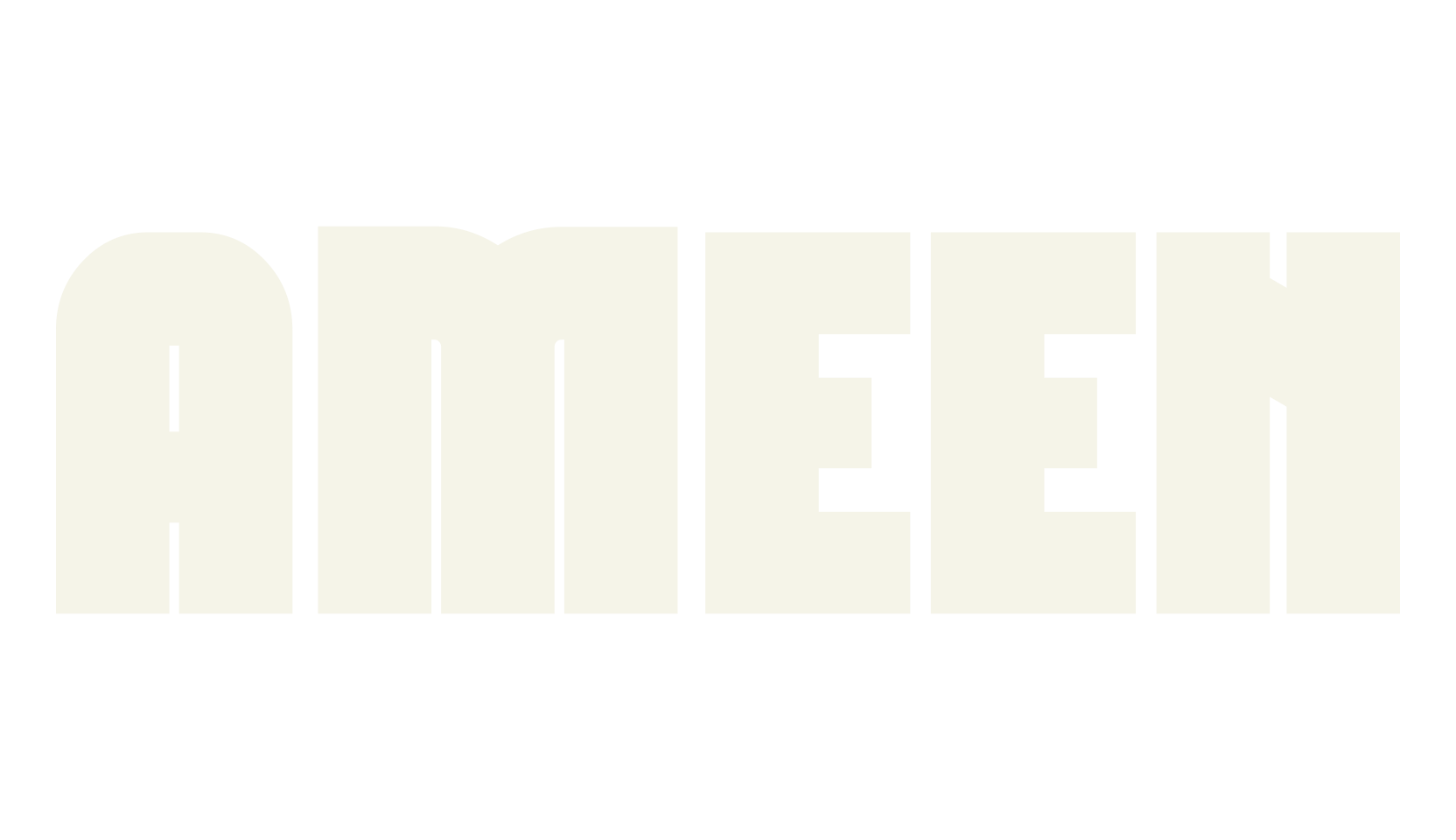 Ameen, extra bold font preview
