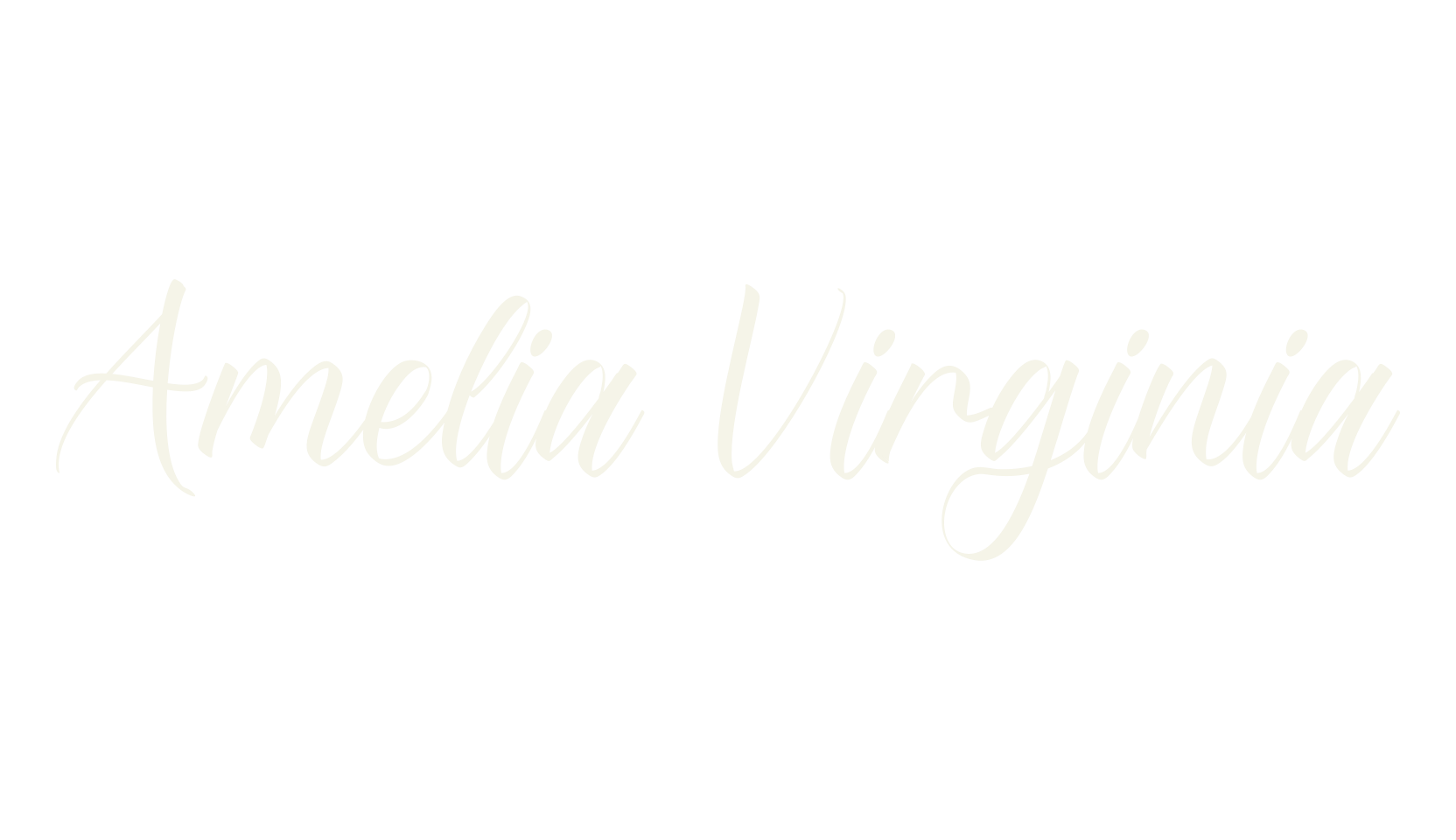 Amelia Virginia, calligraphy font preview